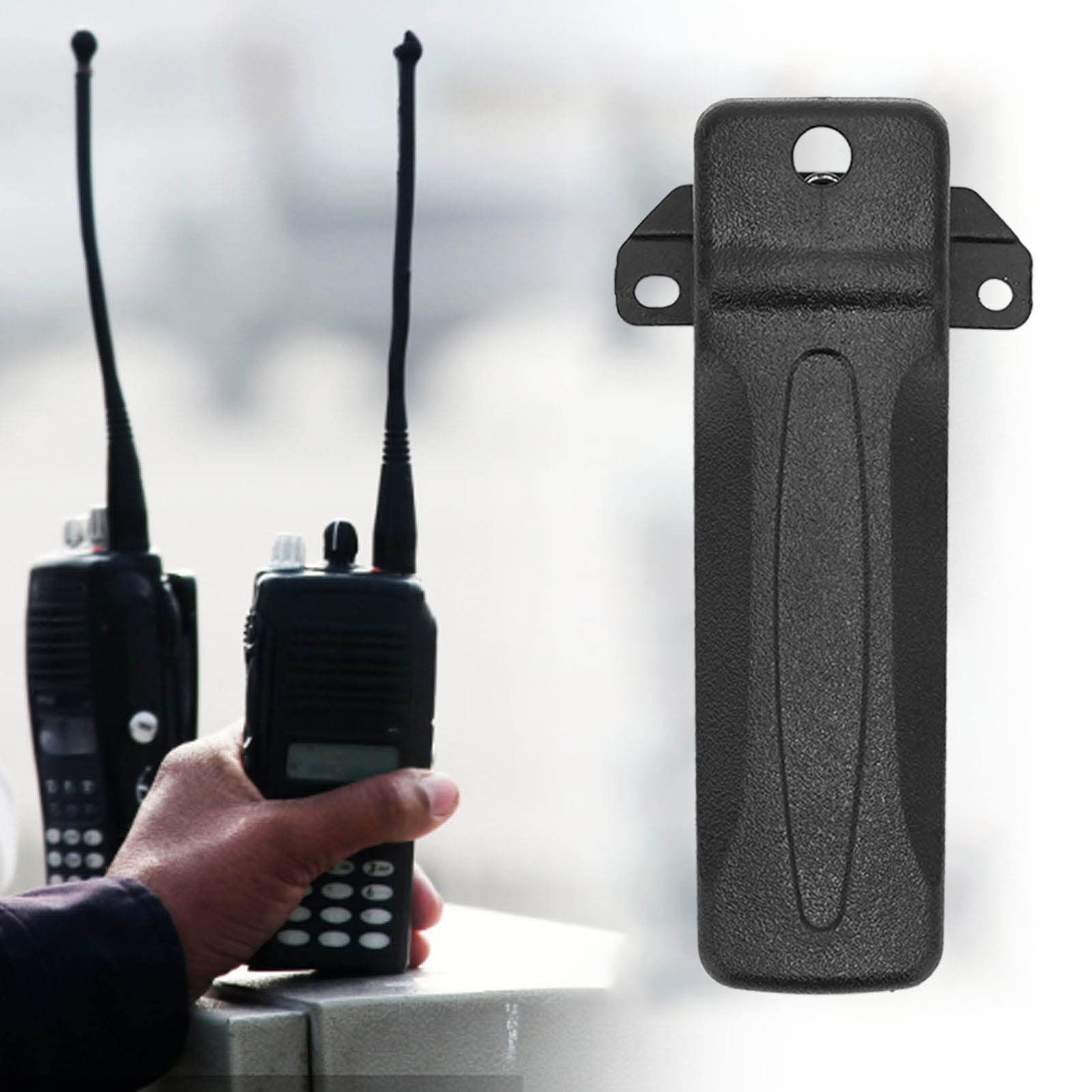 Clip da Cintura Radio da 5 Pezzi, Morsetto da Cintura Radio Portatile in Plastica Resistente per Radio TK3207 TK2207 TK3207G TK2207G