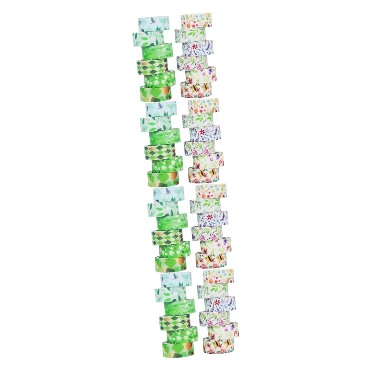 NUOBESTY 48rollen Washi Tape Mit Muster Für Scrapbooking Und Kreative Projekte Dekorative Klebebänder Frischen Farben Für Kunst Und Handwerk