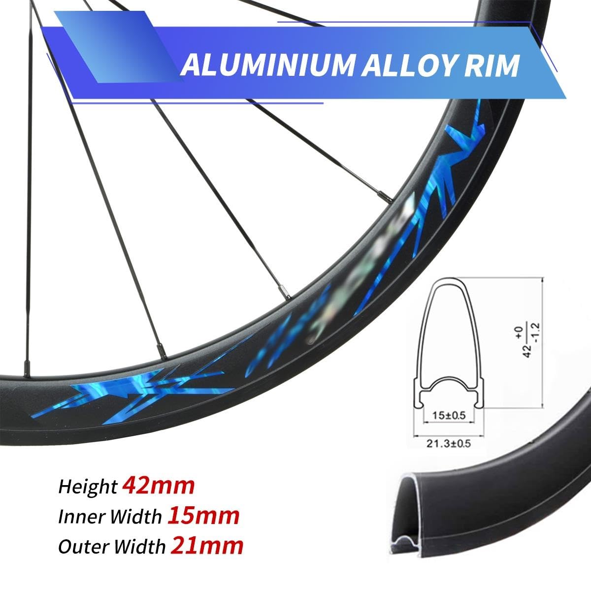 Ruedas De Bicicleta De Carretera 700c,Ruedas QR 100/130mm,Buje De Freno C/V