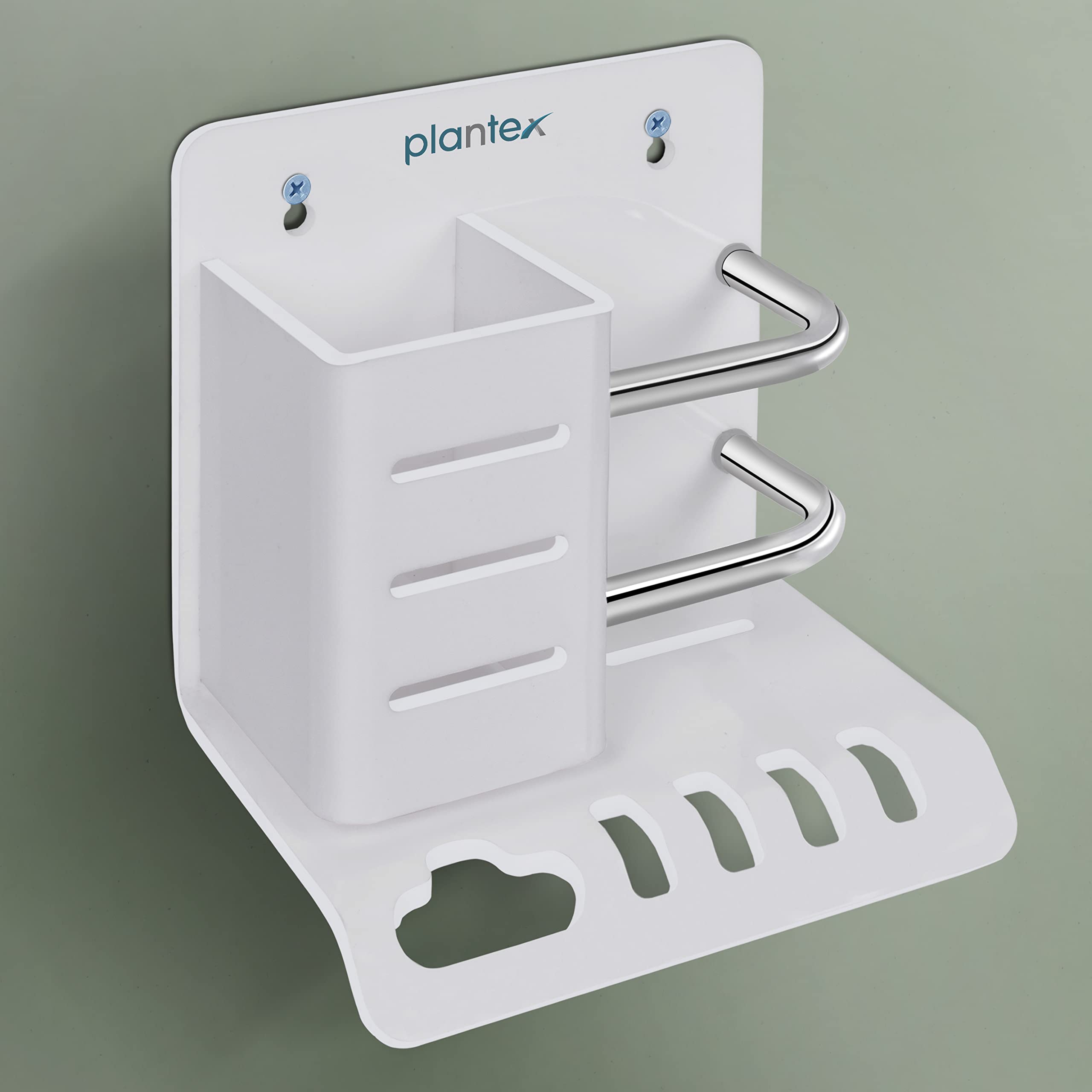 Plantex Acrylic Multipurpose Tooth Brush Holder/Stand/Tumbler for Bathroom Accessories - (White) 4