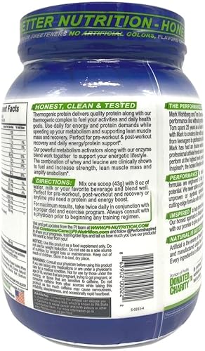 Miniatura 2 de Proteína de suero de leche energética inspirada en el rendimiento  0.88oz de proteína limpia  Fórmula potente con 500 mg añadidos de L-carnitina