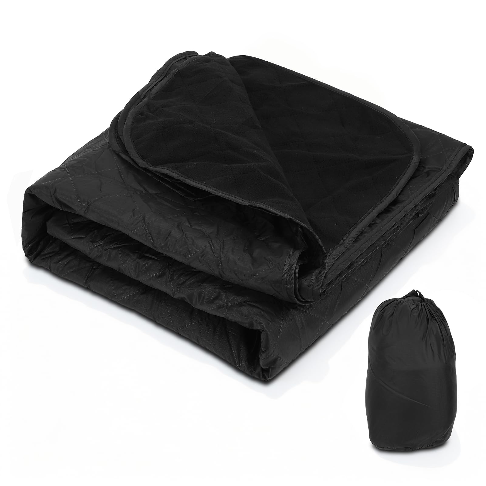 Gugxiom Coperta impermeabile per attività all'aperto, coperta da campeggio portatile con borsa portatile, coperta pieghevole in pile per eventi sportivi all'aperto, campeggio, concerti, auto, animali