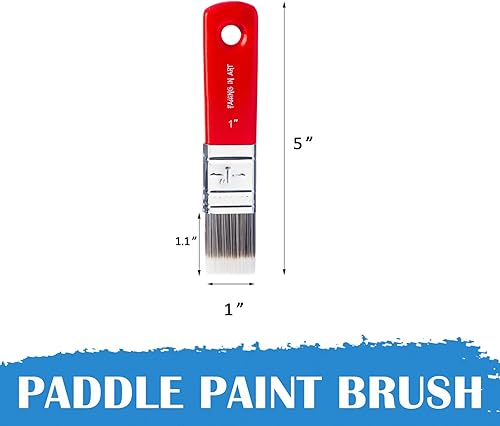 Miniatura 2 de Falling in Art Pincel plano para pintura de paleta para pinturas al óleo y acrílicas, 1 pulgada