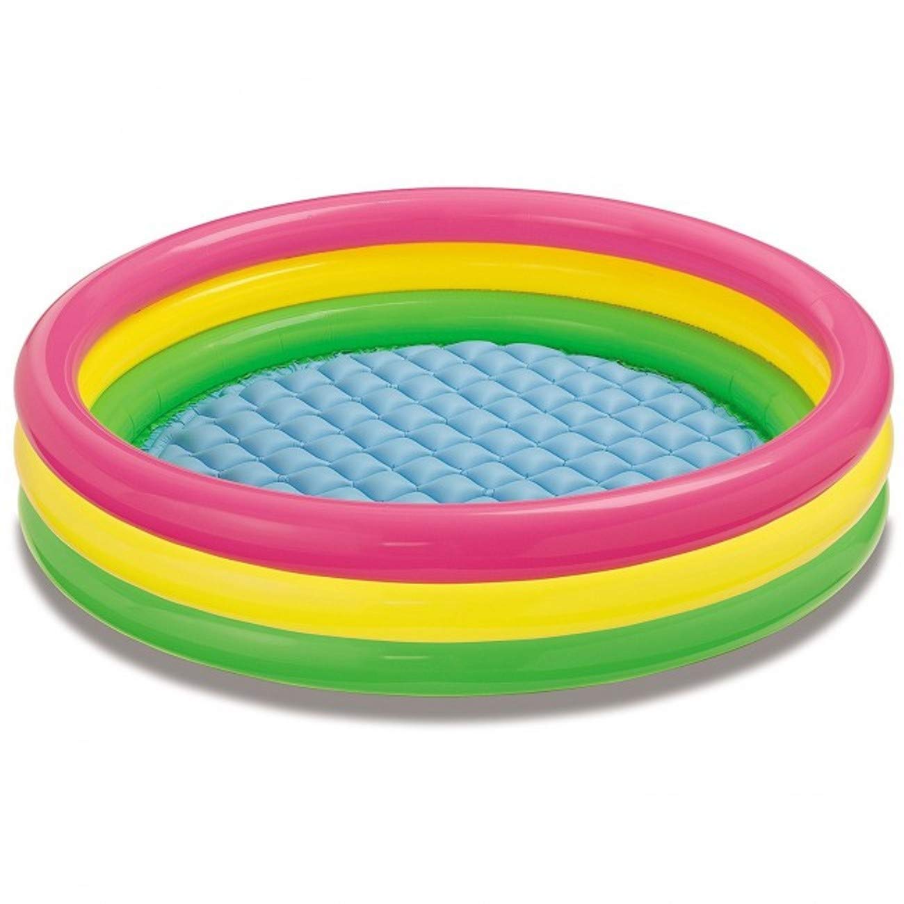 Intex Stealodeal 5 Feet Kids Bath Pool Water Tub with Air Pump Inflatable Pool Accessory (Multicolor)-picture-25
