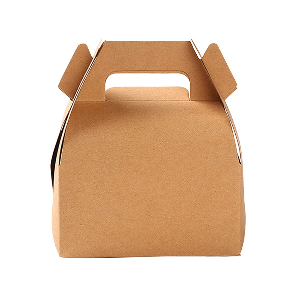 Gatuida 24pezzi Scatola per Torta Naturale in Carta Kraft Scatole per Biscotti Regalo Contenitori per Cioccolatini e Dolci Scatoline Portatili per Feste e Eventi