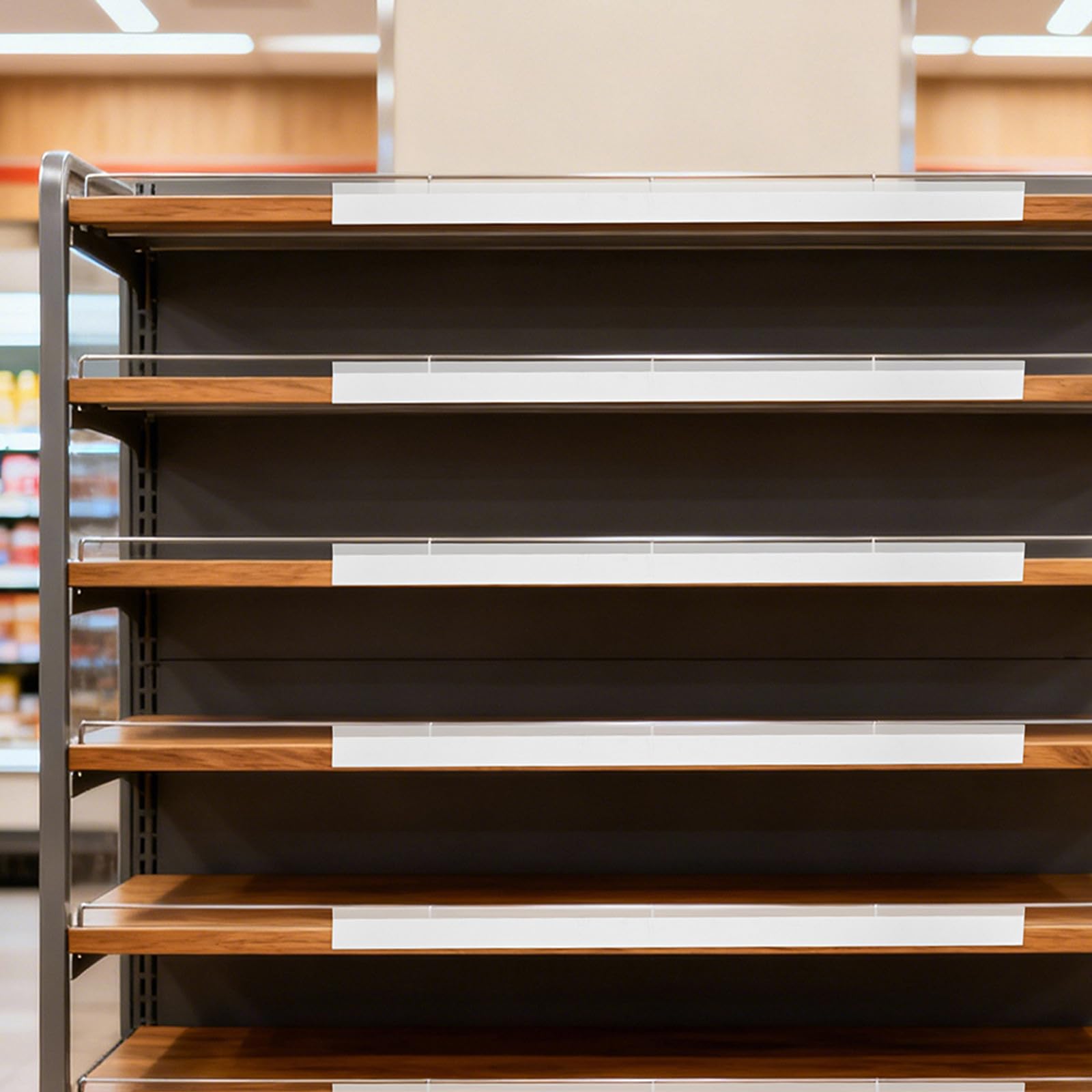 Selbstklebende Regaletikettenhalter 10 Stück 3 X 50cm Kunststoff Preisschildstreifen für Anzeige im Einzelhandel und Supermarktregal
