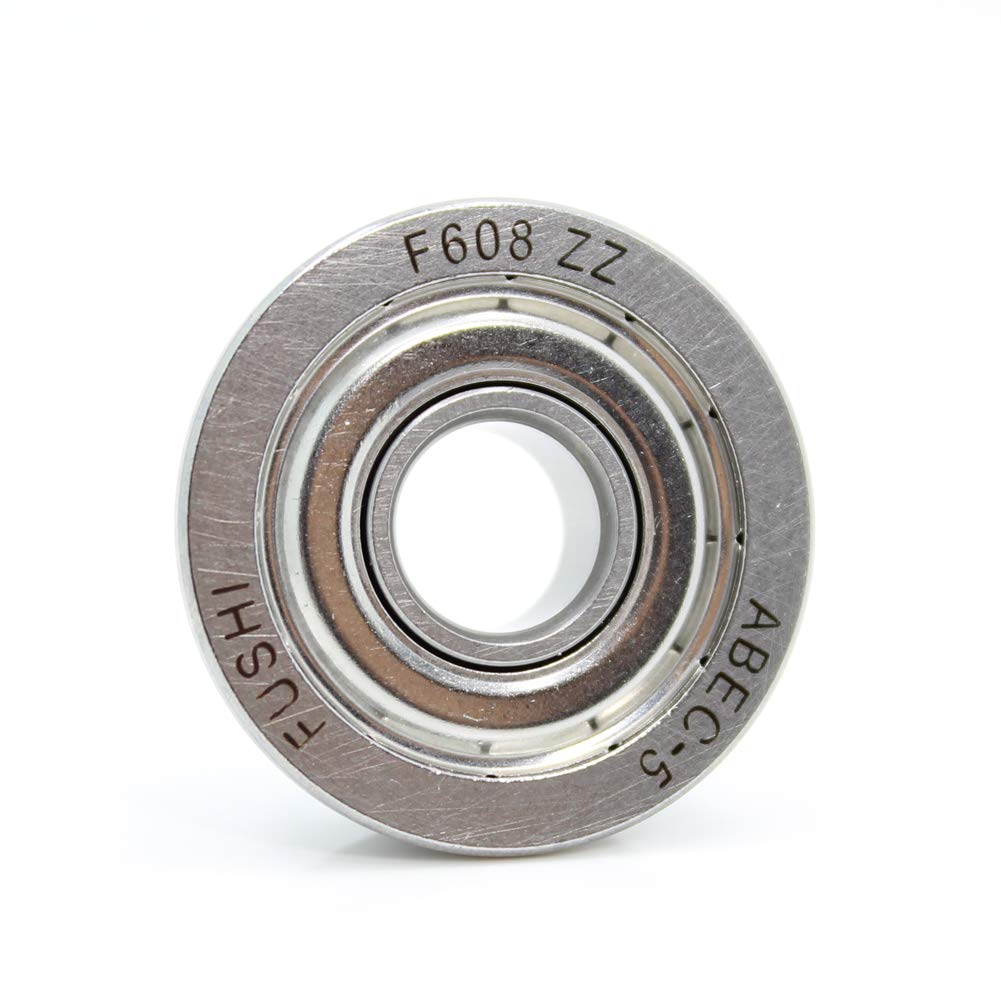Rodamientos De Bolas F608ZZ – 8x22x7 Mm, Acero Cromado, Blindados, Pack De 10 Unidades