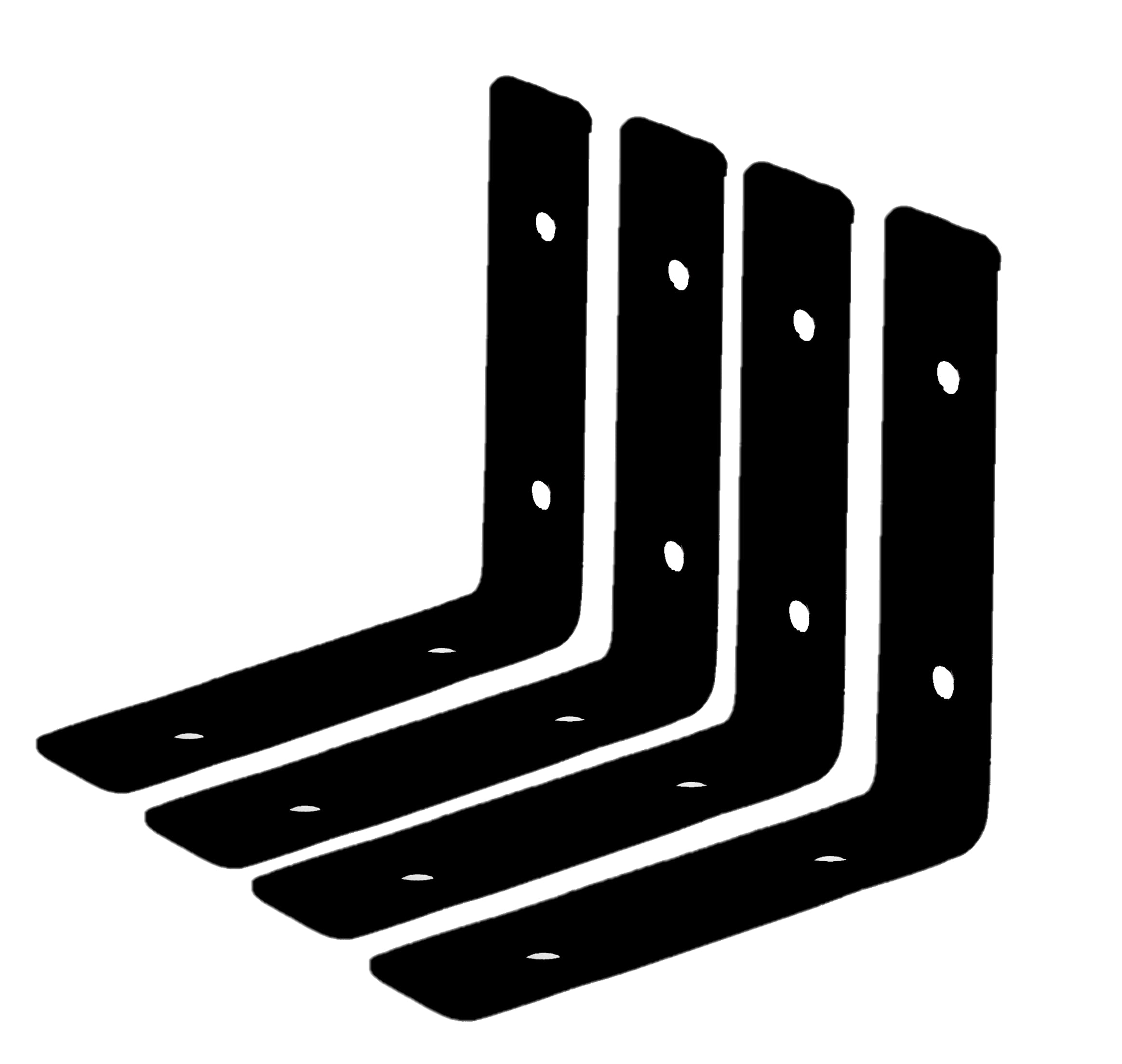Buy Metalick Wall Bracket L Shape with Screws, (Set of 4) Wall Floating