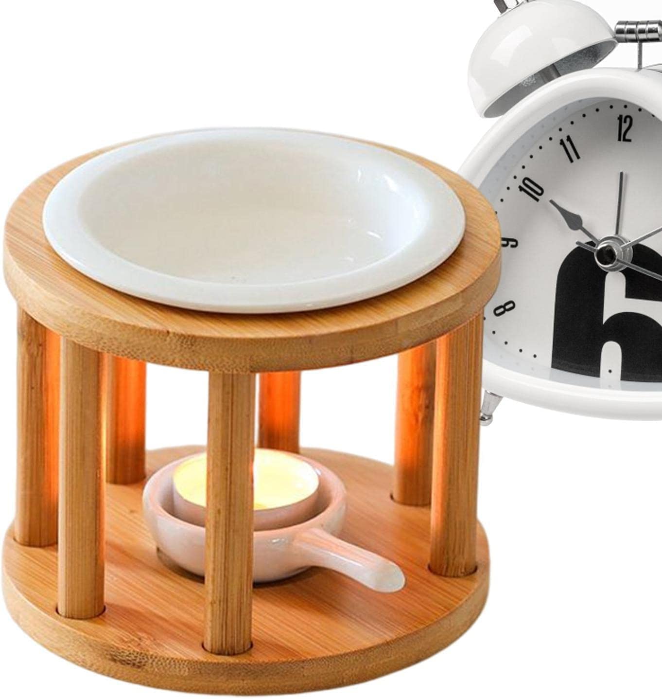 Brûleurs de Cire Fondue,Brûleurs d'huiles essentie | Réchauffeur d'huile en céramique | Bougeoir Chauffe-Cire, Huile Essentielle, encens, diffuseur d'arôme, Four de foration
