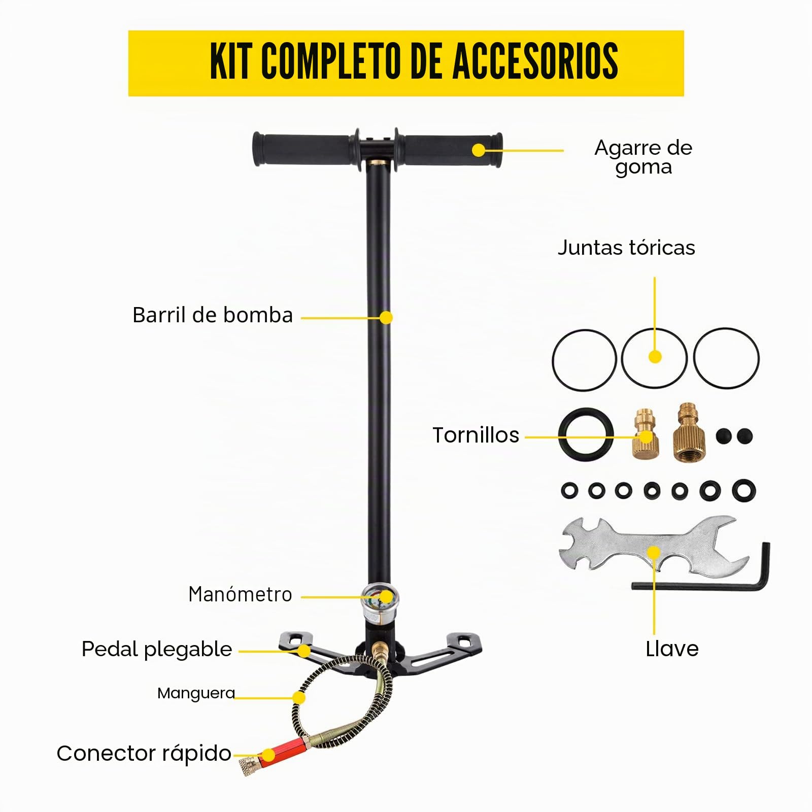 Bomba de pie trifásica de Columna Bomba Inflable de Aire