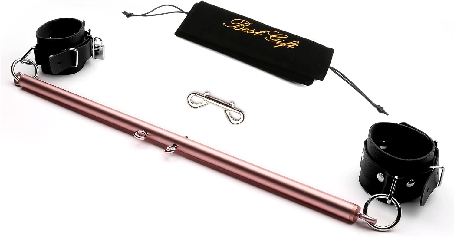 Rose Gold Stainless Steel Adjustable Spreader Bar and 2