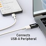 Adaptateur USB C vers USB [4-Pack], Adaptateur OTG USB Type C Mâle vers USB 3.0 Femelle Compatible avec MacBook Pro, Chromebook, Pixelbook, Microsoft, Samsung Galaxy S8 9 10 20 21 S22 Ultra Plus Note
