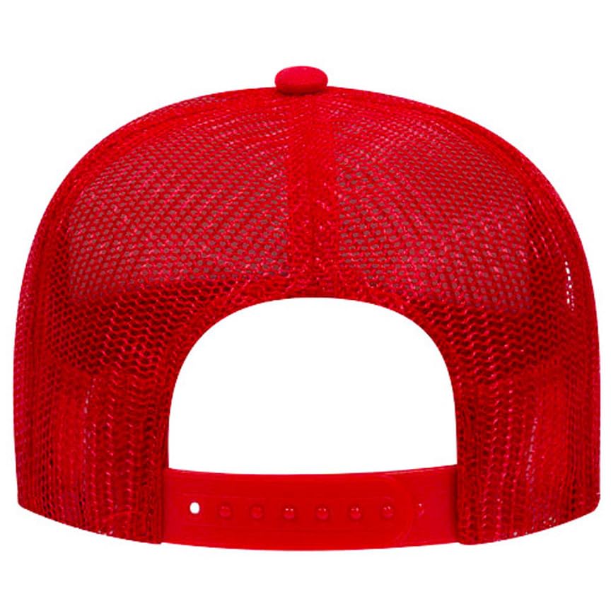 Image of Stay Trashy Funny Raccoon Graphic Classic 5 Panel Mesh Snap Back Trucker Hat