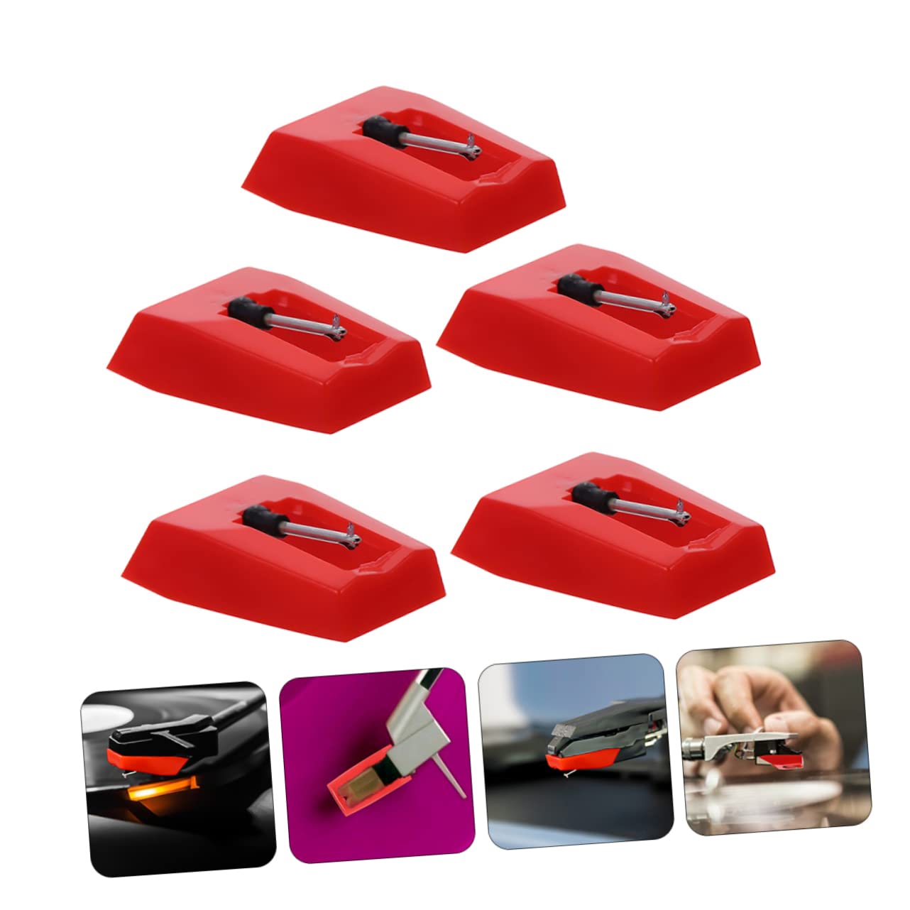 BESTonZON 25piezas Agujas De Repuesto Para Tocadiscos Agujas De Estilo Para Vinilo Accesorio De Fonógrafo Para Reproductores De Discos Fácil Instalación Calidad De Sonido