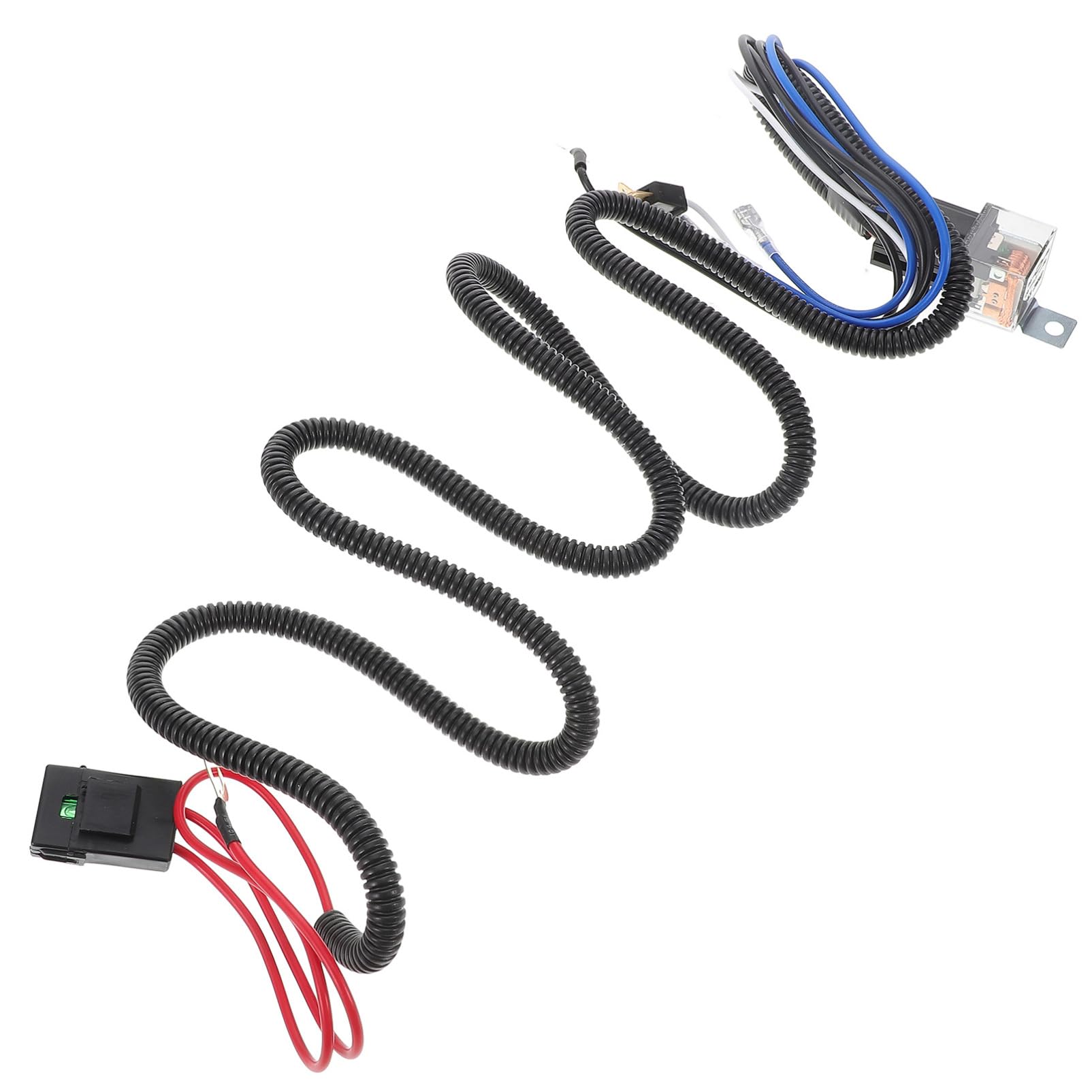 MUCKLILY 1Set Electric Car Horn Kit with Dual Horn Wiring Harness Design Sound High Impact Performance Stylish Grille Installation Compatible with Various Vehicles