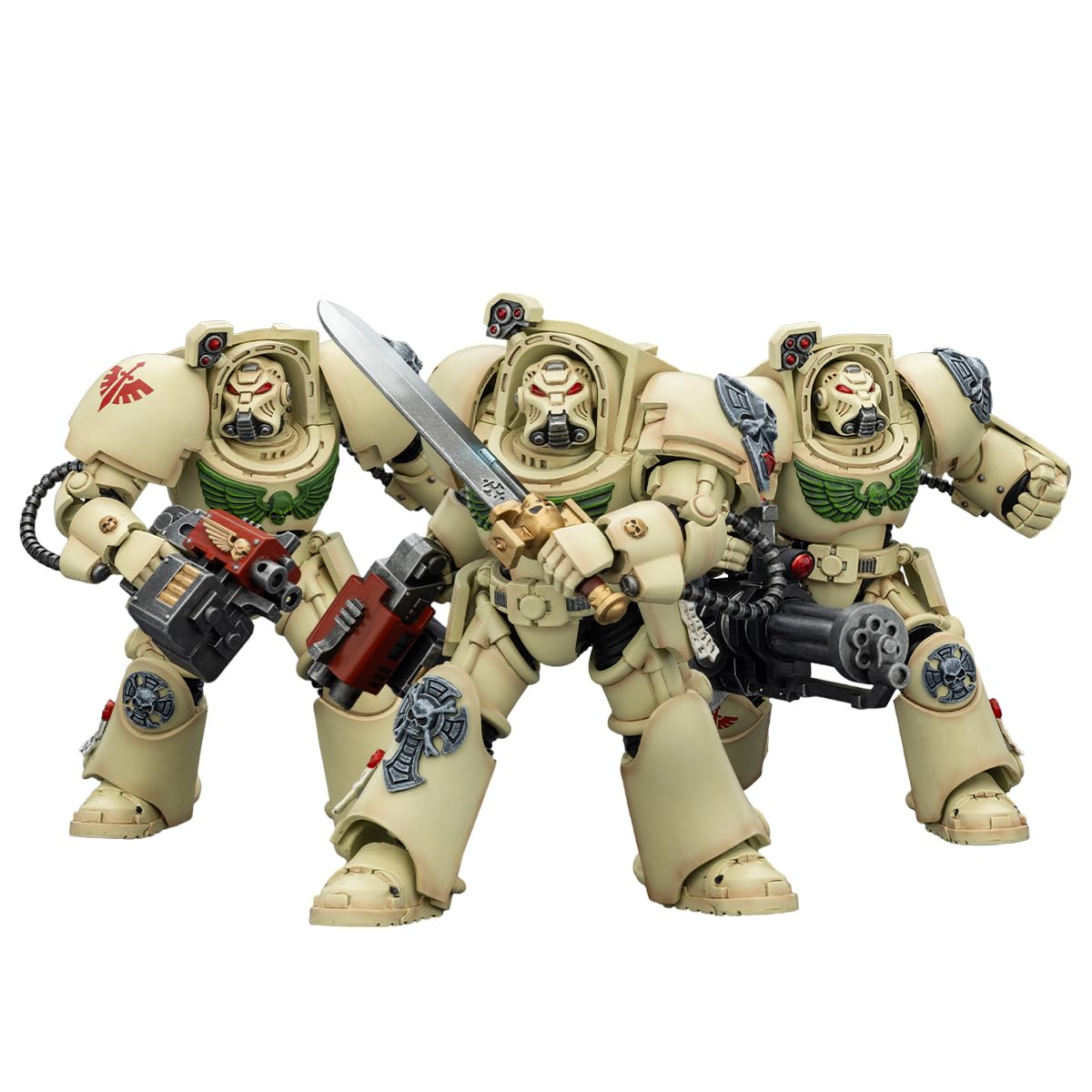JOYTOY Action Figures Warhammer 40K Terminator Squad 1/18 Movable Model Collectible Figurine Ages 15+ (Dark Angels Deathwing Terminator Squad - Set of 3) - 2