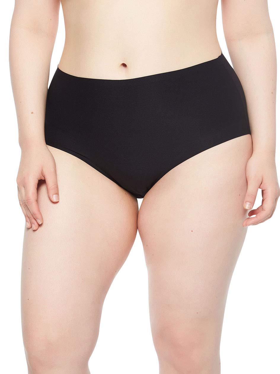 Chantelle Women's, SOFTSTRETCH, High Waist Brief (1XL-4XL), Women's invisible lingerie, Black, One Size