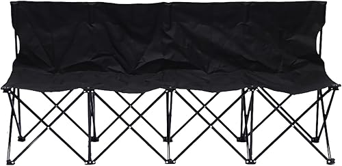 Miniatura 5 de Transportable Multiple Person Bending Chair for Outdoor Backpacking Excursions Permanent Mild Metal Frame with Against S