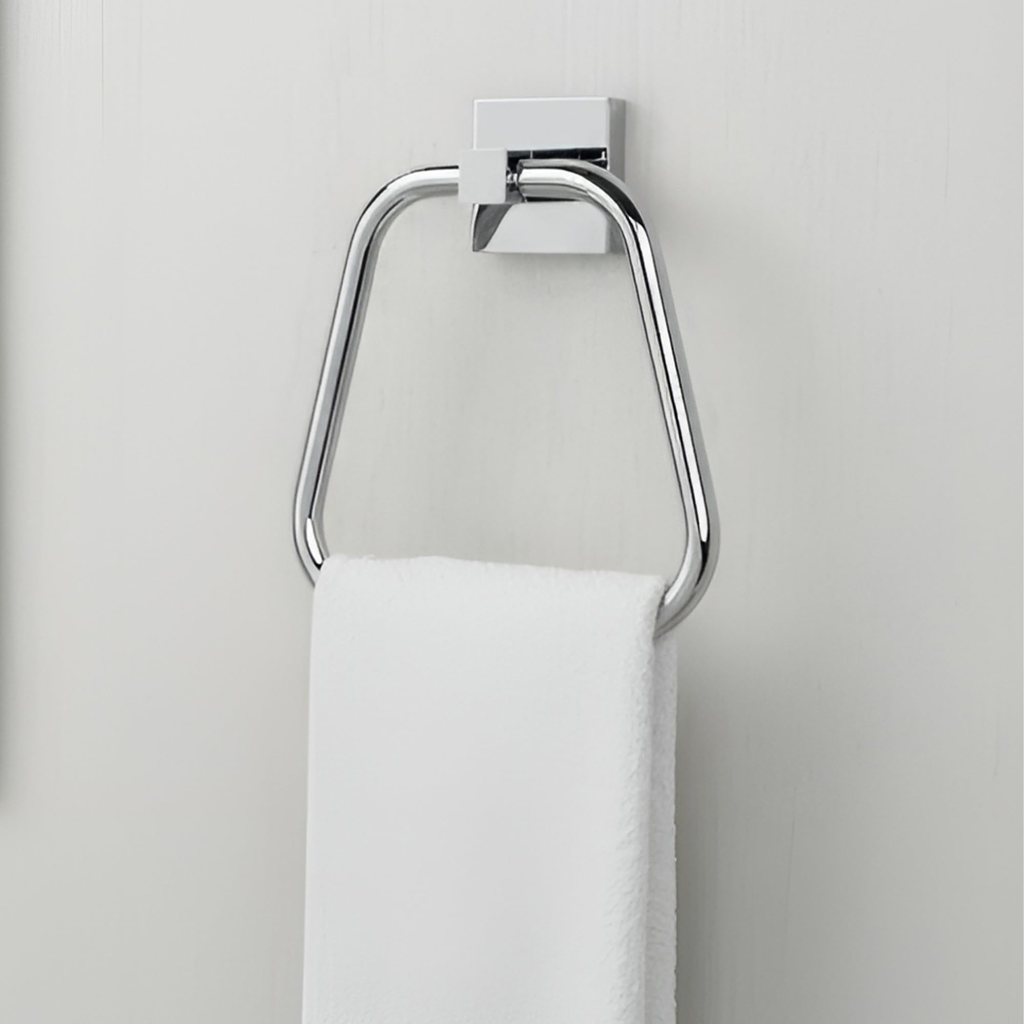 iBELL Stainless Steel Square Towel Ring | Towel Holder for Bathroom & Washbasin | Napkin Ring with Chrome Finish - 16 cm IBL 66-SH — Amazon image 6