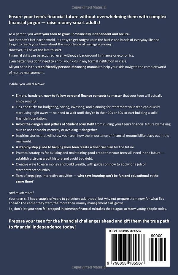 Miniatura 2 de PERSONAL FINANCE FOR TEENS MASTER BUDGETING, SAVING, AND INVESTING THROUGH HANDS-ON, ENGAGING, AND TEENFRIENDLY ACTIVITIES TO EMPOWER FINANCIAL