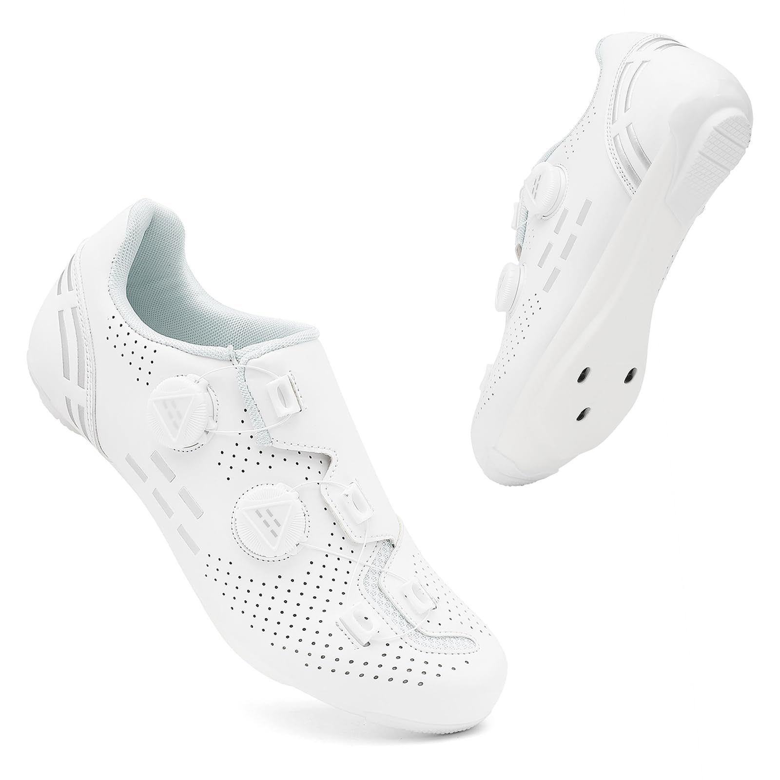 Zapatilla de Ciclismo Hombre Compatibles con SPD/SPD-SL Lock System Zapatos Bicicleta de Carretera Exterior Unisex Respirables