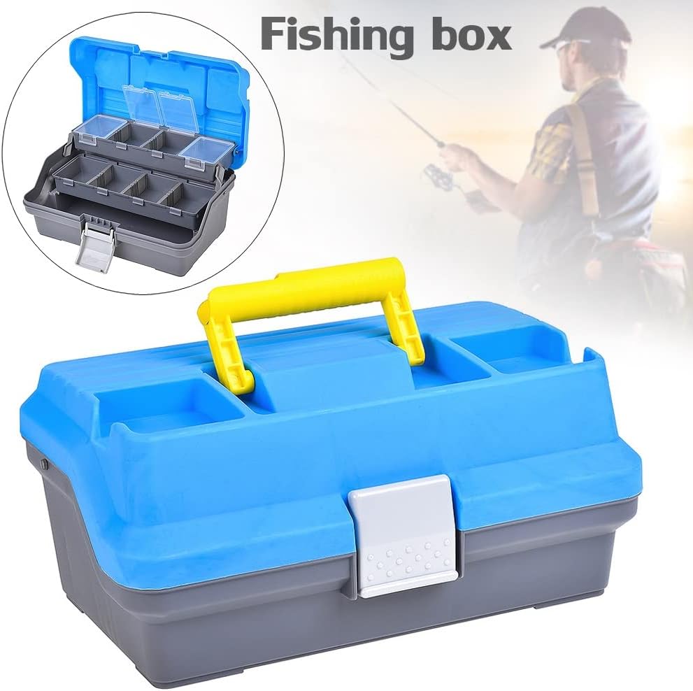 3 Layers Fishing Tackle Box Lures Hooks Lead Safety Clips Anti- Europe Reservoir Fishing Accessories Storage Box