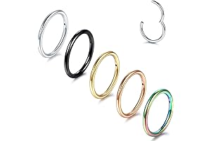 Hinged Segment Ring: Versatile Nose, Tragus, and Cartilage Jewelry