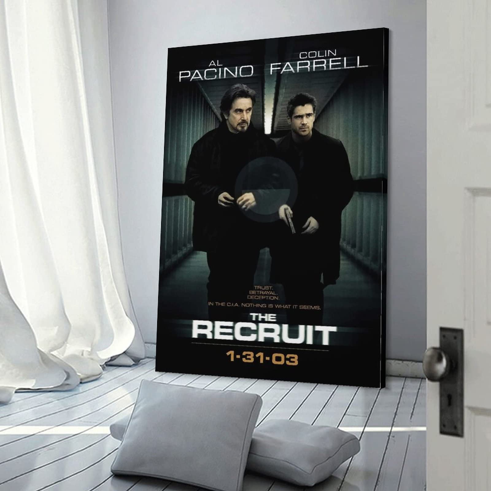 Poster su tela con stampa artistica da parete e film d'azione recruit Modern Family Bedroom Decor Poster 50 x 75 cm
