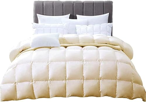 Miniatura 1 de GAENZA Breathable Single Double Duvet Insert Soft Quilt Warm Duvet Insert Duvet Comforter-Fluffy White Duck Down Thickened Quilt Core Soft