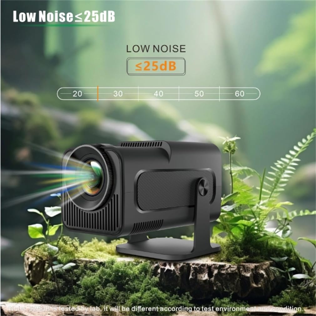 Full HD 1080P Home Theater Video Proiettore Mini Proiettore Portatile per Film Esterni, Proiettore Da Soffitto Auto Keystone per Smartphone