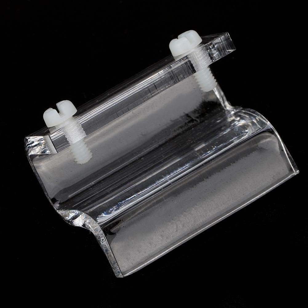 Clip de Couvercle en Verre pour Aquarium Support de Couvercle en Verre Acrylique Clips de Couvercle de Réservoir de Poissons avec Vis 4 Pièces