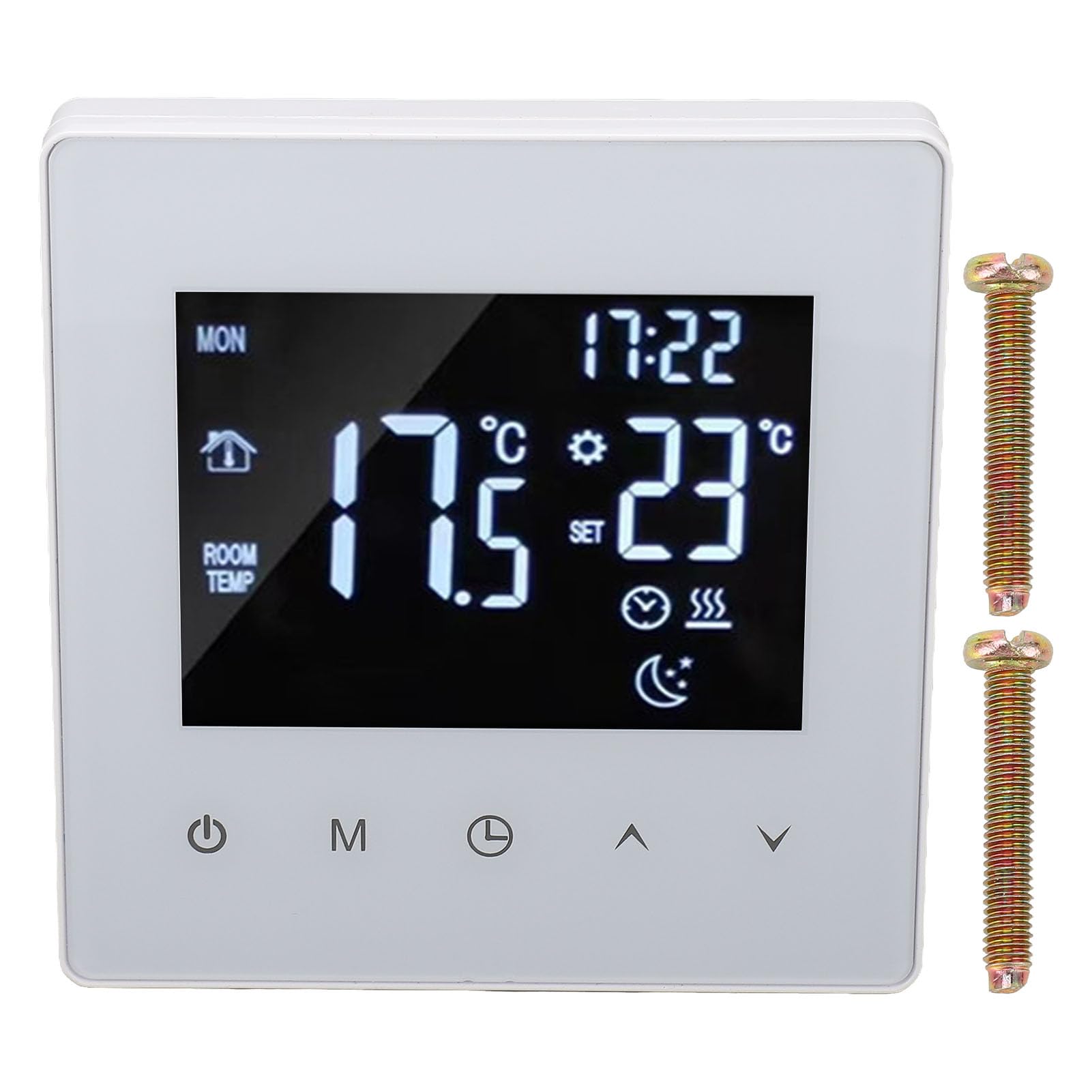 Digital Programmable Thermostat - 5°C To 60°C, Large LCD, Remote Sensor, AC 90-240V, For Home/Office/Hotel - View #7