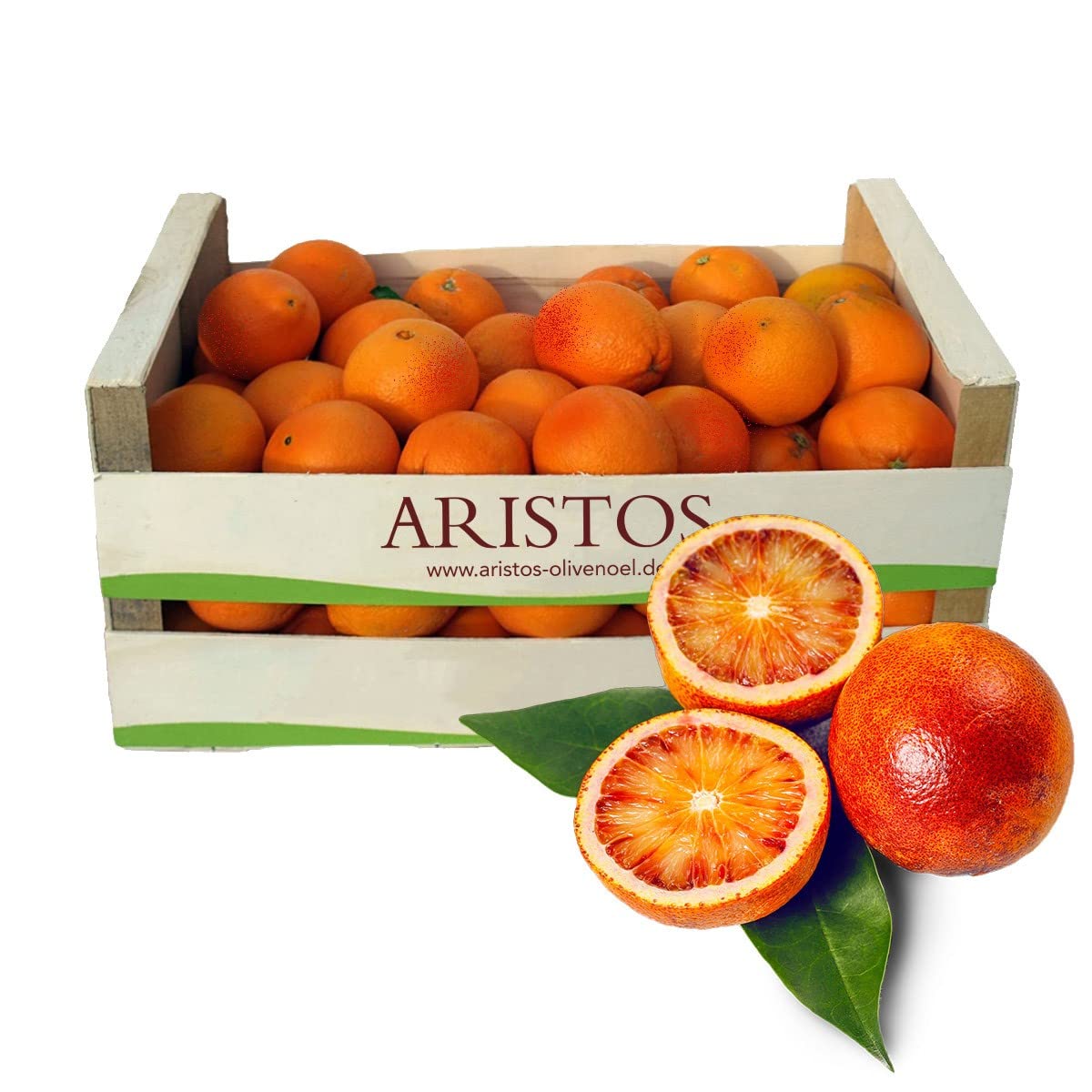 ARISTOS Griechische Blutorangen Moro | Saftig Süß Säuerlich | Frische Ernte aus Griechenland (5 KG)