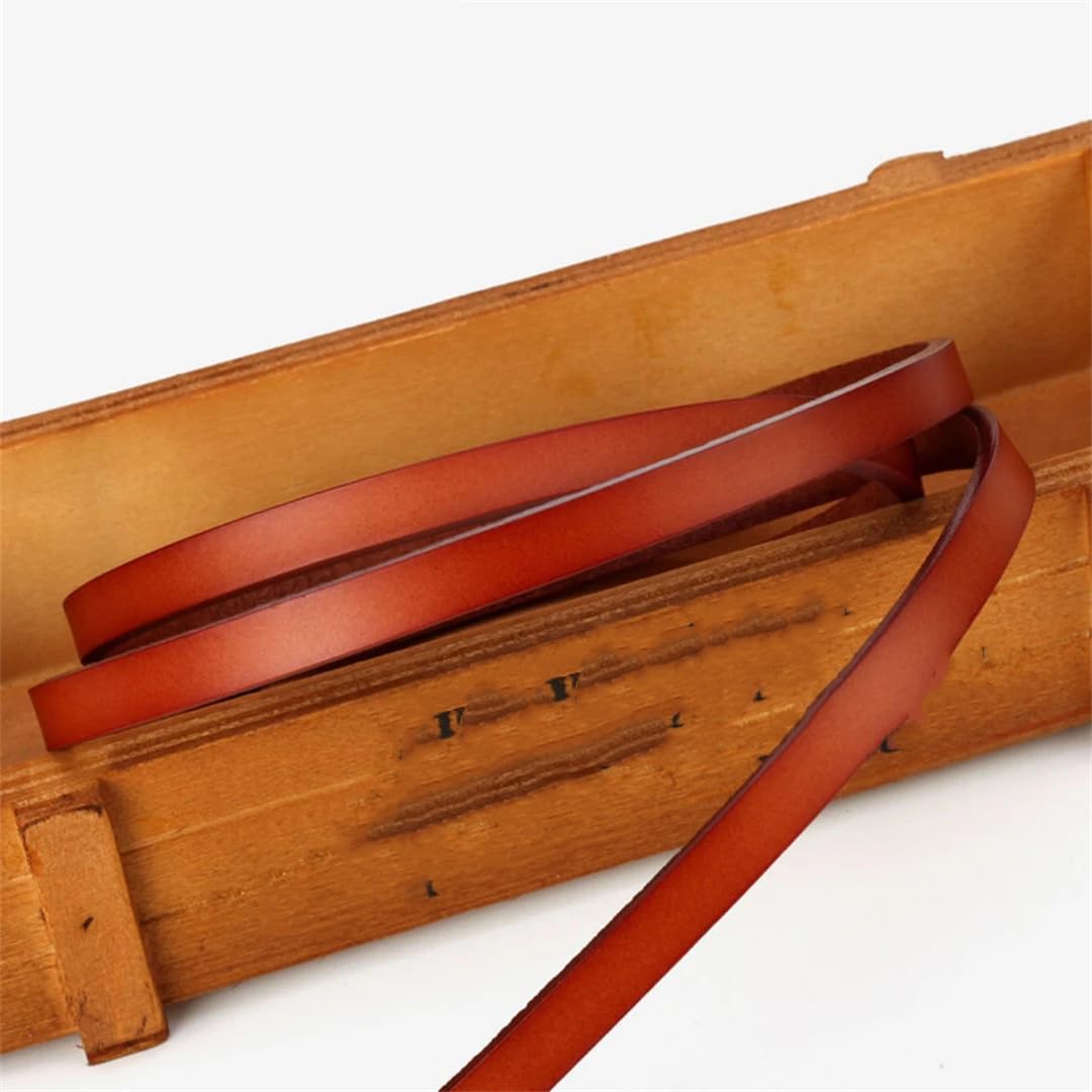 Cinturones finos con nudo para mujer, de piel auténtica, correa de cinturón de cuero vacuno elegante