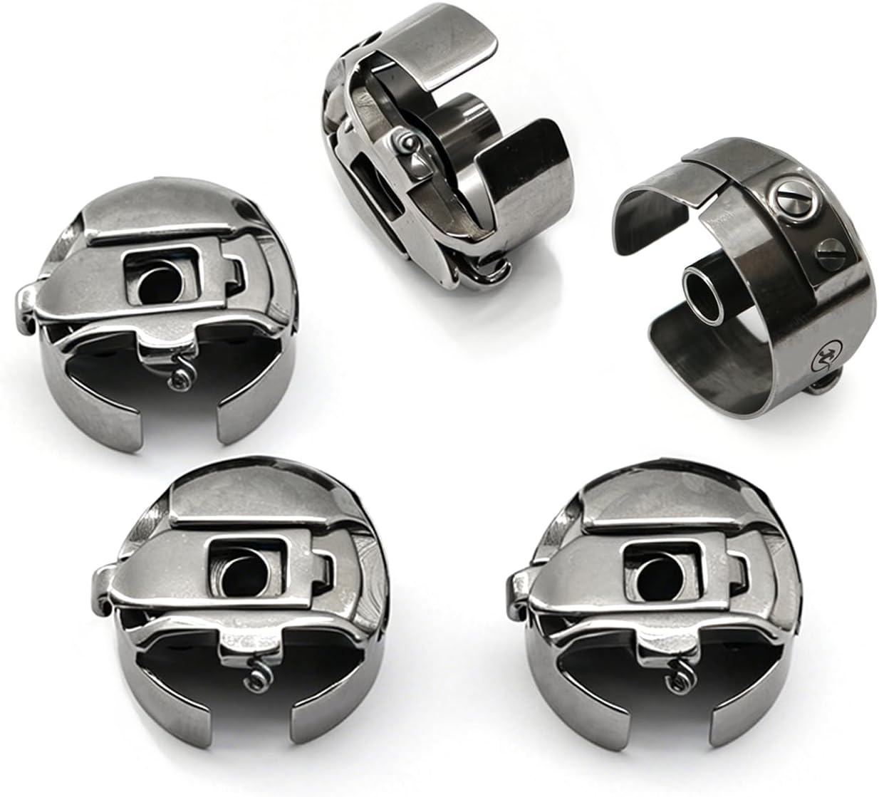 OZXCHIXU 5PCS Standard Industrial Bobbin Case Size L Bobbin Case