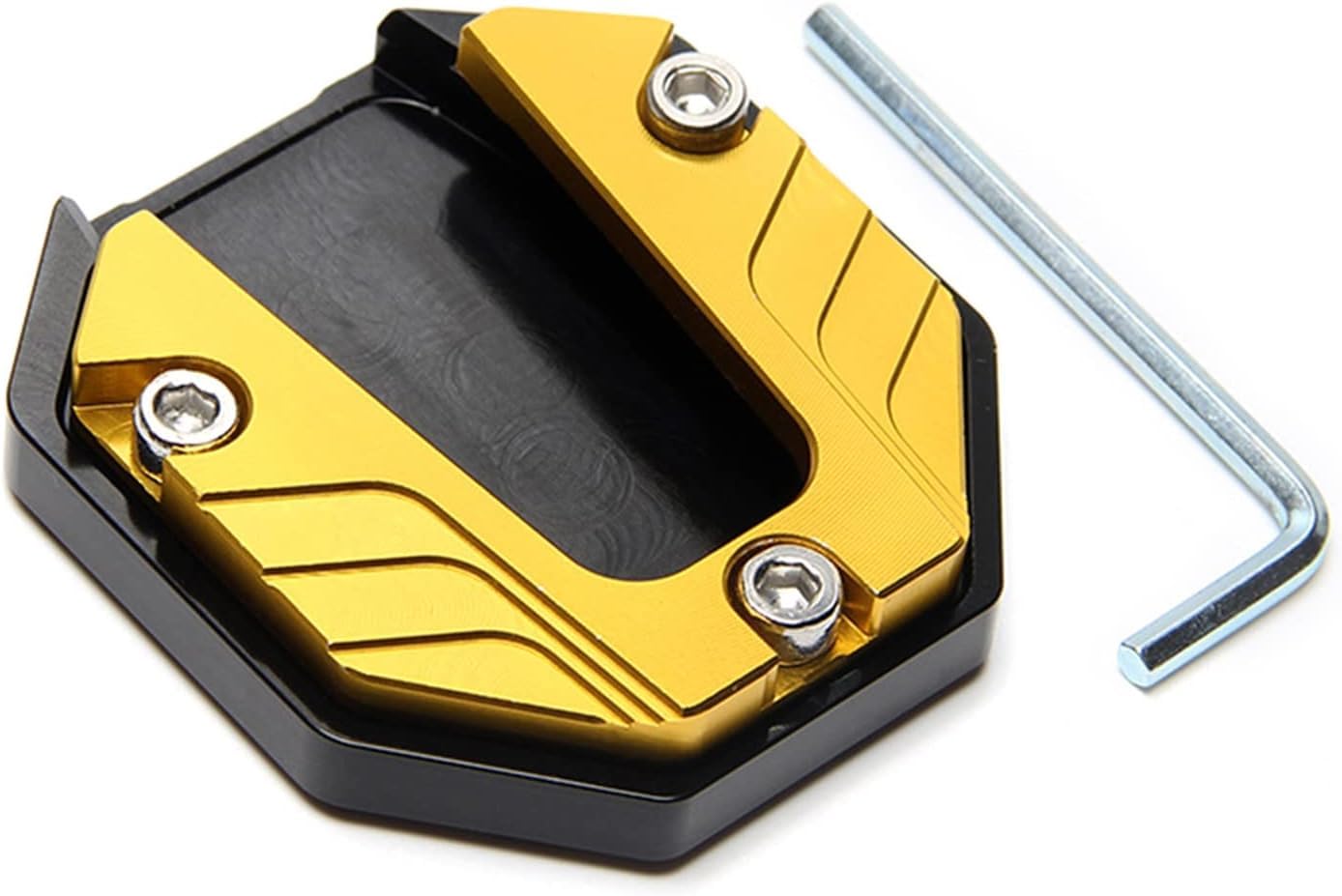 EIZOFKWM Motorcycle Kickstand Foot Support Side Stand Enlarger For R1200GS LC R1200GS Adventure LC 1250GS, Bracket Accessories,Yellow