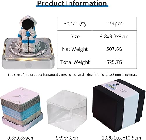 Miniatura 6 de TimePiece - Calendario de escritorio 2024 con luces LED, bloc de notas 3D, calendario artístico 3D, regalo (torre de grúa amarilla)