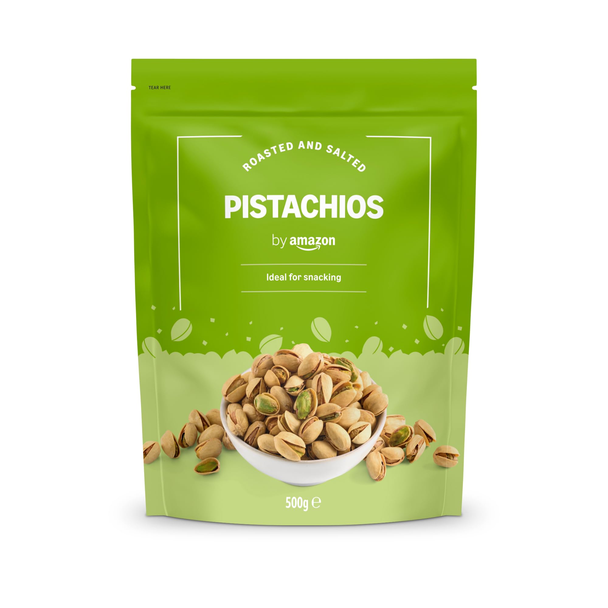 by Amazon Roasted And Salted Pistachios, 500g