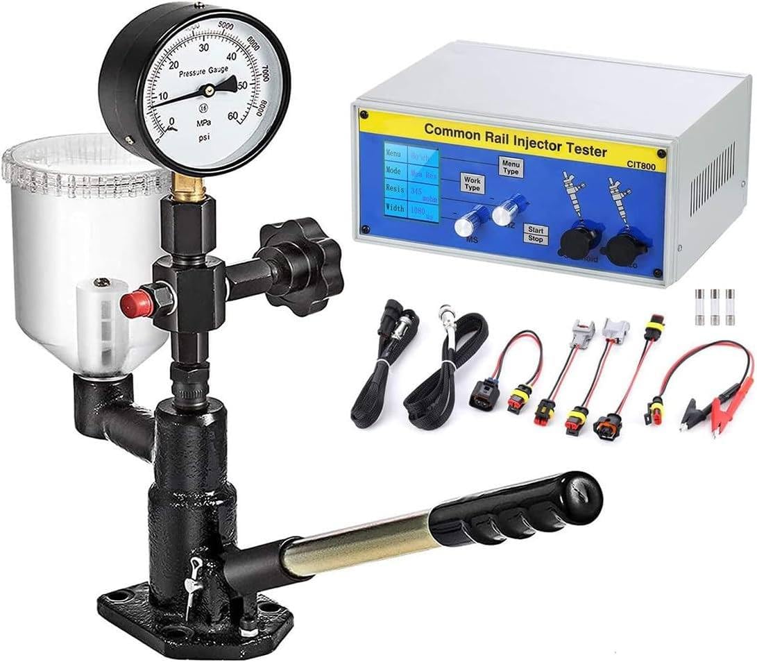 Comprobador de inyectores Common Rail multifunción con validador de inyectores, frecuencia y ancho ajustables, comprobador de inyectores Common Rail CIT800 + validador de inyectores S60H