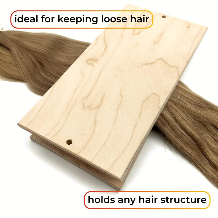 30 x 13 cm (2 pcs) Hair Holder on a Wooden Base, Drawing Mat For Bulk Hair Extension Professional Hackle Styling Tools Making Lace Wig Tools Drawing Card With Needles
