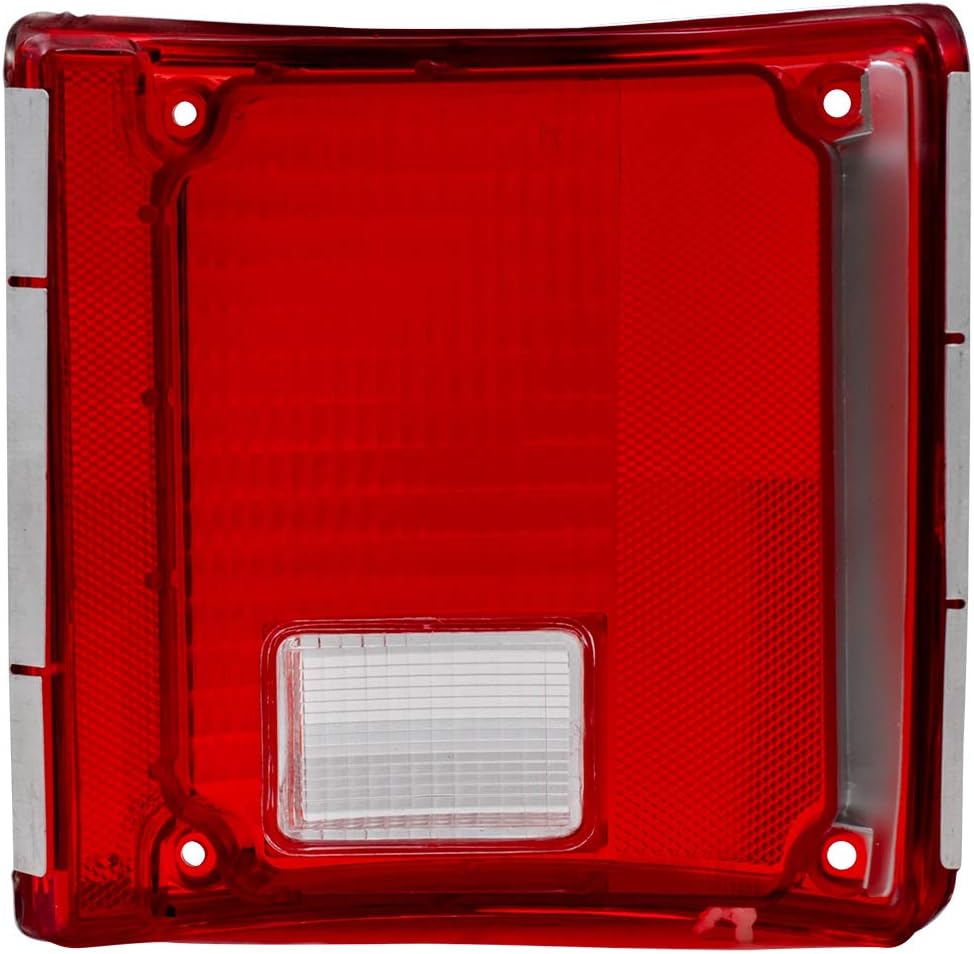 Tail Light Lens for 1975-1986 C10 Lens w/Chrome Trim for 1973-1986 C10 Suburban for 1979-1991 C1500 for 1979-1986 C1500 Suburban for 1975-1986 C20 for 1979-1991 C2500 for 1973-1991 Blazer 5968329