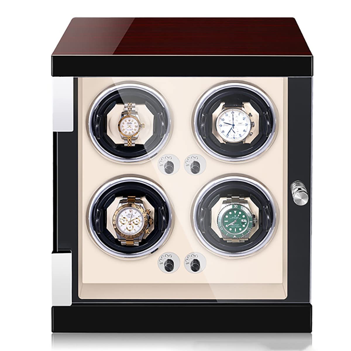 Remontoir montre automatique avec moteur silencieux et rétroéclairage LED bleu