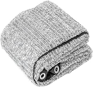 Aluminet Shade Cloth Reflective Aluminet Sun Shade Mesh UV Resistant Netting with Grommets for Flowers Plants Patio Garden Silver 9.84x13.12ft