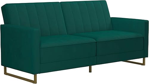 novogratz skylar modern couch velvet