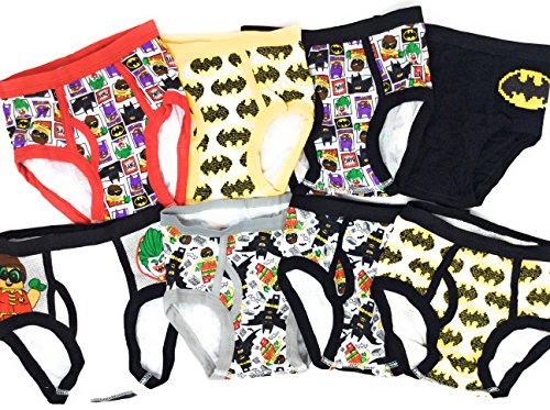Lego Batman 8-Pack Boys Briefs Underwear The Batman Movie Robin Batman The Joker Lego Batman 8-Pack Boys Briefs Underwear The Batman Movie Robin Batman The Joker