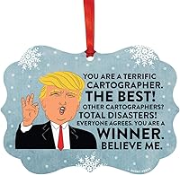 Vista 9 de Andaz Press Presidente Donald Trump Fancy Frame Recuerdo Adorno de Navidad, Regalo de broma de Técnico de Farmacia, 1 paquete, divertidas ideas