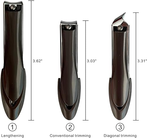 Miniatura 2 de Cortaúñas para hombres y mujeres, 3 piezas, afilado y duradero. Adecuado para recortar uñas diarias de las manos y los pies; uso para piel muerta y