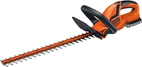 BLACK+DECKER Aparador Cerca Viva à Bateria 22 Polegadas 20V, 1 Bateria e Carregador, BCHT222D1