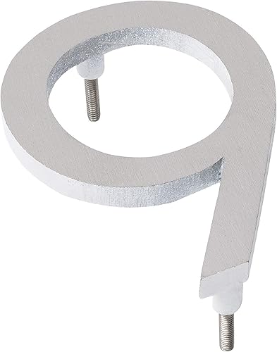 Miniatura 67 de Montague Metal Products MHN-06-F-RB1-9 Números de casa de dirección flotantes modernos de aluminio cepillado sólido, 6 pulgadas, bronce romano Negro