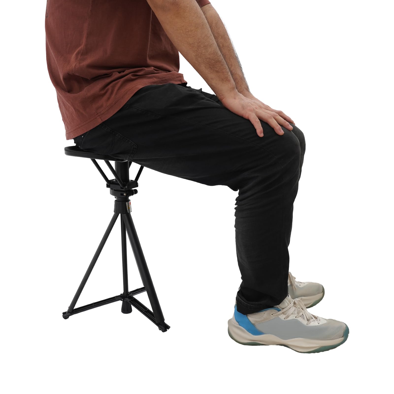 Gehstock mit Sitz 87 cm, Verstellbar Höhe (Sitz) 49–57 cm, (Gehstocks) 87–95 cm, 2 in 1 tragbarer gehstock Stuhl Sitzstock für Senioren Max Belastung 150 kg für Outdoor-Reisen, Leicht bis zu 0,9 kg